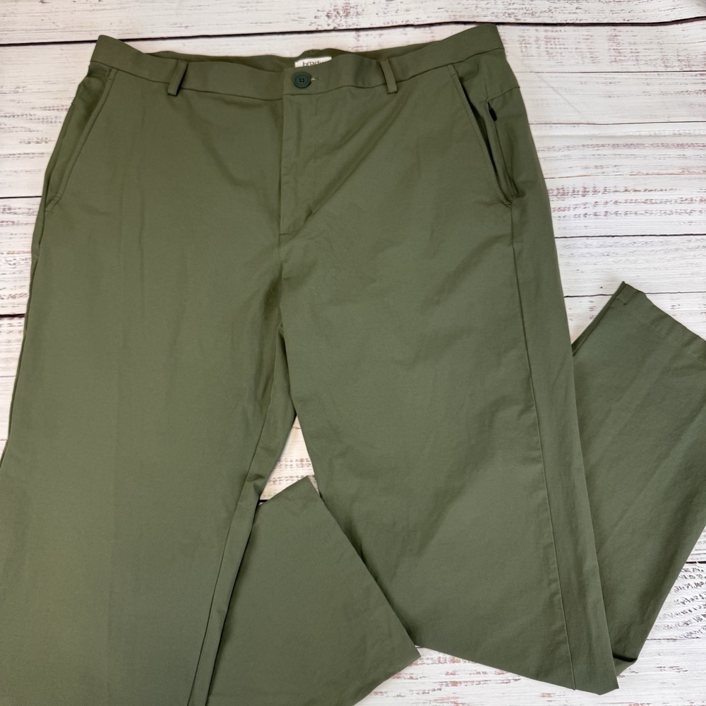 Brady Pants Mens 40/34 Green Golf Stretch Chino Performance‎ Casual Straight